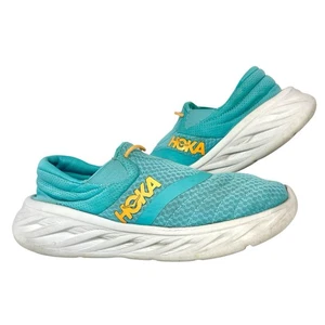 Hoka One One 1119397 Ora Recovery Aqua Blue Slip On Sneakers Size Mens 10 - Picture 1 of 9