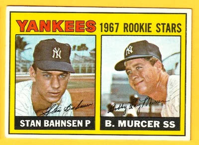 1967 TOPPS  YANKEES ROOKIES  Murcer-Bahnsen    #93  EXMT/NRMT - Image 1 of 2