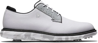 Zapatos de golf FootJoy Traditions Blucher - blancos/grises/camuflaje 57953 cierres Foto 1 de 4