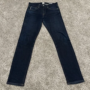 Pantalones de mezclilla ajustados cónicos con tijeras Hiroshi Kato para hombre talla 29x30 ribete crudo hechos en EE. UU. - Imagen 1 de 10