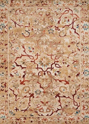 2x7 United Weavers Ivory Floral Faded Runner 3001-00394 - Aprx 1'10" x 7'2" - Image 1 of 3