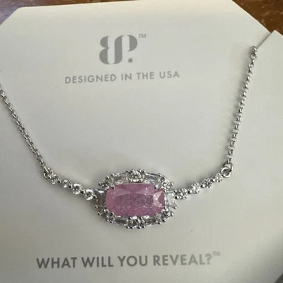 NUEVO BOMB PARTY NK77912 OG COLLAR JOYA DEL AMANECER ROSA HIELO CRISTAL RODIO Foto 1 de 2