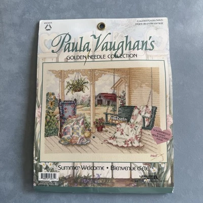 Paula Vaughans Coleção Agulha Dourada Verão Bem-vindo Kit Ponto Cruz Contado - Imagem 1 de 4