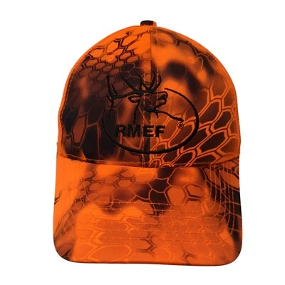 RMEF Strapback Trucker Hat Camouflage One Size Adjustable Mesh Back Outdoor Cap - Image 1 of 4