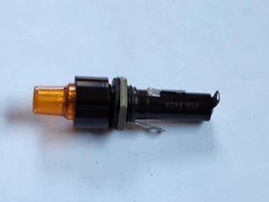 HKA Bussmann - 15A ,32 Volt - Incandescent Amber Octagon Panel Mount Fuse Holder - Picture 1 of 6