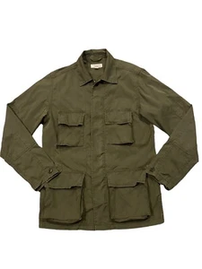 Wallace & Barnes J Crew Military Utility Jacket Green Lightweight Men’s XS 40” - Picture 1 of 6