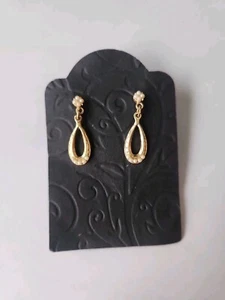1928 GT Drop Dangle Pierced Earrings With Seed Pearls - Picture 1 of 4