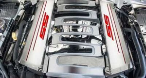 Top Plates w/Bright Red Vinyl "SS" Inlay for 16-20 Camaro SS w/ACC Fuel Rails - Picture 1 of 2