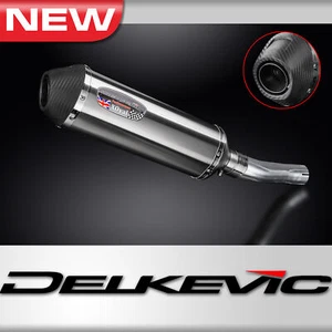 Honda CB500X 2016 Delkevic Slip On 13.5" X-Oval Stainless Exhaust Muffler Kit - Picture 1 of 4