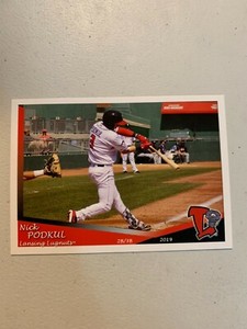 Nick Podkul 2019 Lansing Lugnuts Team Card