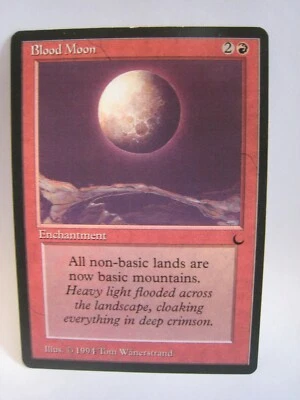 MTG Blood Moon The Dark LP Magic the Gathering - Image 1 of 4