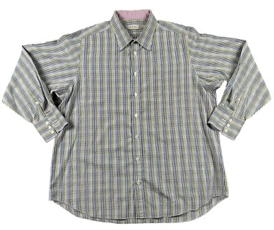 Ascot Chang Button Up Shirt Men’s Size 17/31 Check Multi Colored Long Sleeve - Image 1 of 4