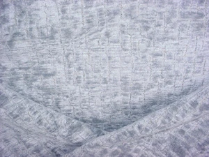 10-5/8Y Scalamandre VDHARR Gaspra Grey Blue Textured Velvet Upholstery Fabric - Picture 1 of 4