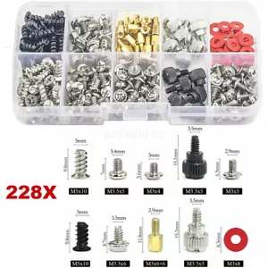 228PCS Computer Screw Standoffs Kit for Hard Drive Computer Case Motherboard - Picture 1 of 10