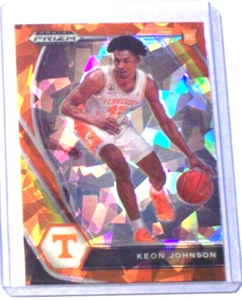 Selecciones de draft Panini Prizm 2021-22 Orange Ice RC Prizm Parallel Keon Johnson #7 - Imagen 1 de 1