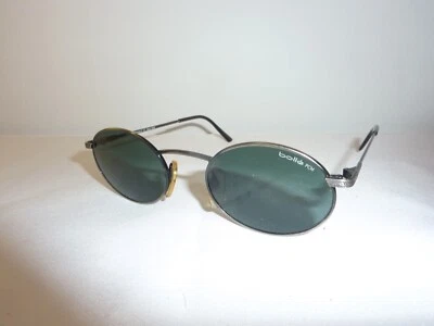 Gafas de sol Bolle 5503 vintage ovaladas grabadas Gunmetal Francia usadas clásicas LEER Foto 1 de 4