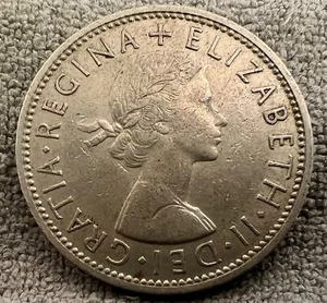 UNC 1962 Queen Elizabeth II Florin / Two Shillings Coin Exceptional Grade #2225 - Picture 1 of 2