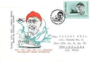BB002 Romania 1988 explorer J. Y. Cousteau explores the Antarctic seas - Picture 1 of 2
