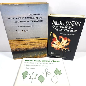 Delaware Eastern Shore Preservation Wildflowers Shrubs Trees Vtg Lot SIGNED - Picture 1 of 24