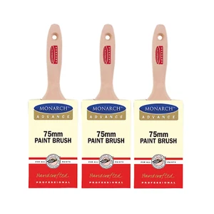 3pcs PAINT BRUSH CUTTER 75MM ABC MONARCH BRUSHES PAINT PAINTING DIY Top Quality - Picture 1 of 1