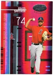 ERVIN SANTANA - 2005 LEAF CERTIFIED MATERIALS MIRROR RED /100 - Picture 1 of 2