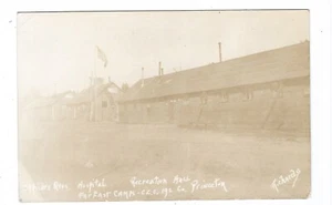 3 Buildings at C.C.C. Far East Camps, Princeton, Maine Old Real Photo Postcard - Picture 1 of 1