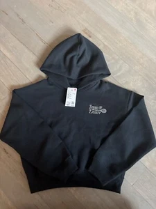 UNIQLO TENNIS & Leisure Cropped Hoodie Black Size 140/8-10 Youth - Picture 1 of 4