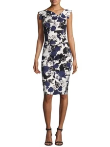 Black Halo Classic Jackie O Royal Rose Women Evening Party Cocktail Dress 4 - Picture 1 of 2