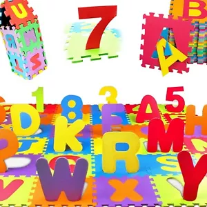 NEW 36PCS BABY KIDS CHILDREN SOFT FOAM ALPHABET PUZZLE EDUCATIONAL PLAY MAT SET - Picture 1 of 2
