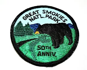 Vintage Great Smokies Smokey Mountains National Park 50th Ann Patch New NOS 1984 - Picture 1 of 3