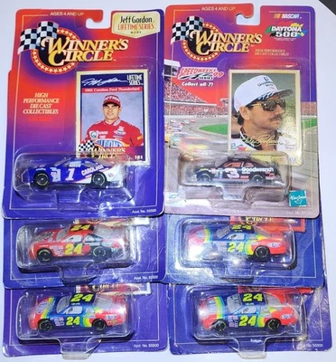 Winner's Circle 1/64 Diecast 6 Car Lot Jeff Gordon Dale Earnhardt - Image 1 of 4
