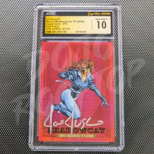2024 Marvel Masterpieces 92 Platinum #75 Shadowcat CGC Gem Mint 10 Jusko Auto - Picture 1 of 5