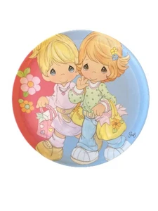 Vtg Precious Moments 8" Gibson Melamine Plate Still Has Label Great Condition - Picture 1 of 4