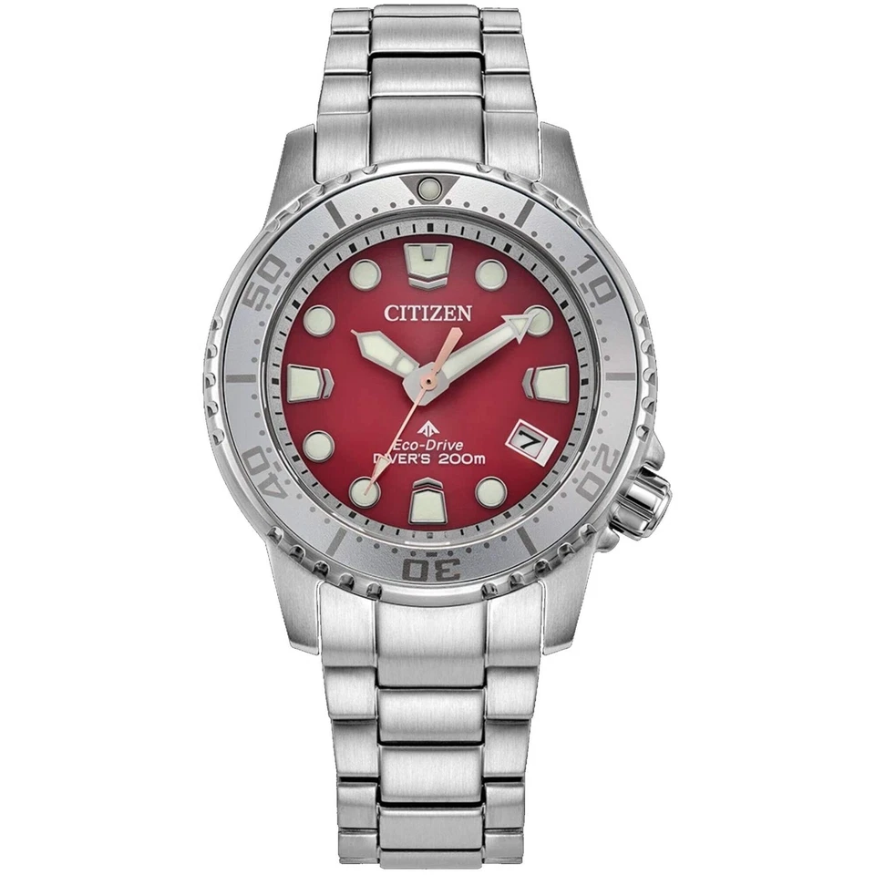 Citizen Promaster Women's Red Date Indicator Eco-Drive Watch 37MM EO2027-50Z