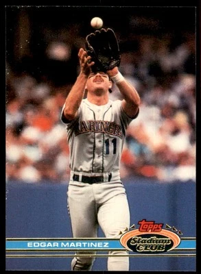 1991 Stadium Club Edgar Martinez Seattle Mariners #47 - Image 1 of 2