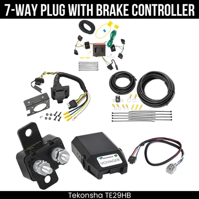 Arnés de cableado de remolque de 7 vías Tekonha + control de freno para Dodge Durango 11-13 Foto 1 de 4