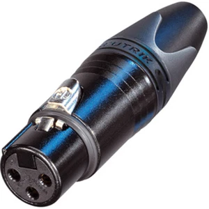 Schwarz XLR Buchse Stecker 3-polig Neutrik NC3FXX-BAG versilberte Kontakte - Bild 1 von 3