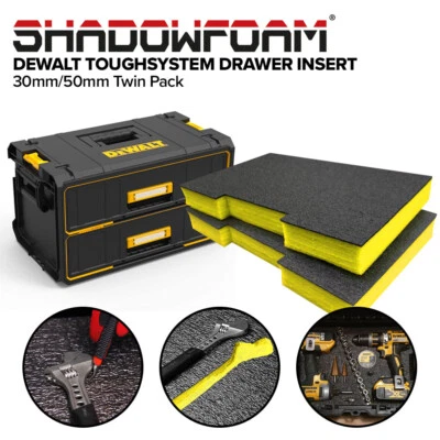 Shadow Foam DeWalt ToughSystem Drawer Insert | Cut and Peel Foam for DeWalt