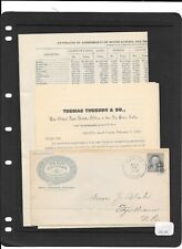 Vintage Advertising Envelope w inserts REAL ESTATE ASSOC OF SOUTH DAKOTA 1892