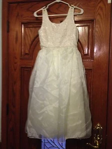 Cream Strappy Dress SZ 14 - Picture 1 of 5