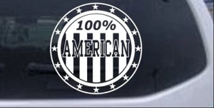 100 Percent American Pride Car or Truck Window Laptop Decal Sticker - Bild 1 von 32