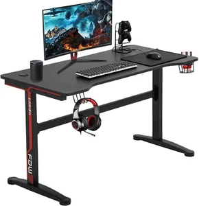47.2 inches Gaming Desk PC Computer Desk Home Office Workstation Red - Picture 1 of 6
