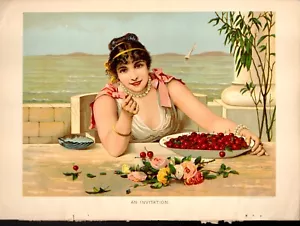 Illustrazione Un invito 1887 - Foto 1 di 1