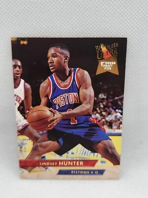1994 Lindsey Hunter Fleer Ultra Basketball 1st Round Draft Pick #244 Pistons G - Image 1 of 4