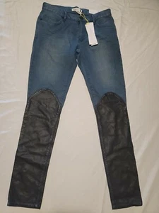NWT BCBG ENERATION "The Jasper" Skinny Jeans Women’s Sz 26 Faux Leather  - Picture 1 of 12