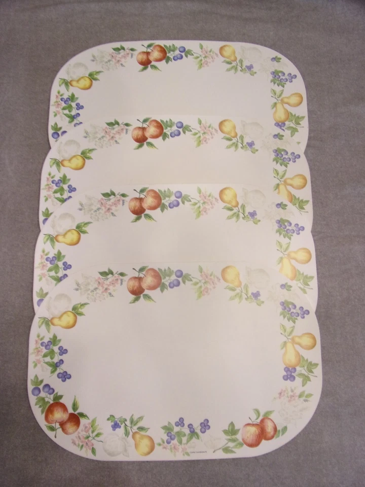 Винтажный Corelle координаты Chutney двусторонние коврики комплект из 4 Cottagecore декор - Изображение 1 из 4
