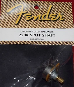 Fender Genuine Parts 250K Split Shaft Pot - Picture 1 of 1