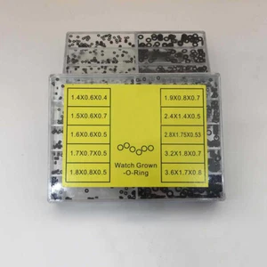 500pcs Waterproof Rubber O Ring Watch Crown Assorted Watch Head Ring Seal Gasket - Picture 1 of 3