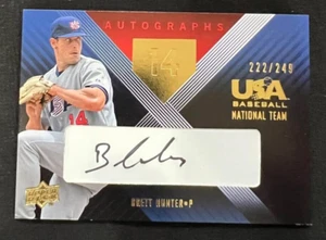 BRETT HUNTER 2008 Upper Deck USA Baseball National Teams AUTO #222/249 - Picture 1 of 1