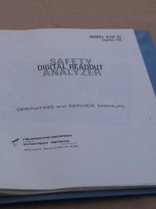 Dynatech Nevada Digital Readout Safety Analyzer Operating & Service Manual - Picture 1 of 2